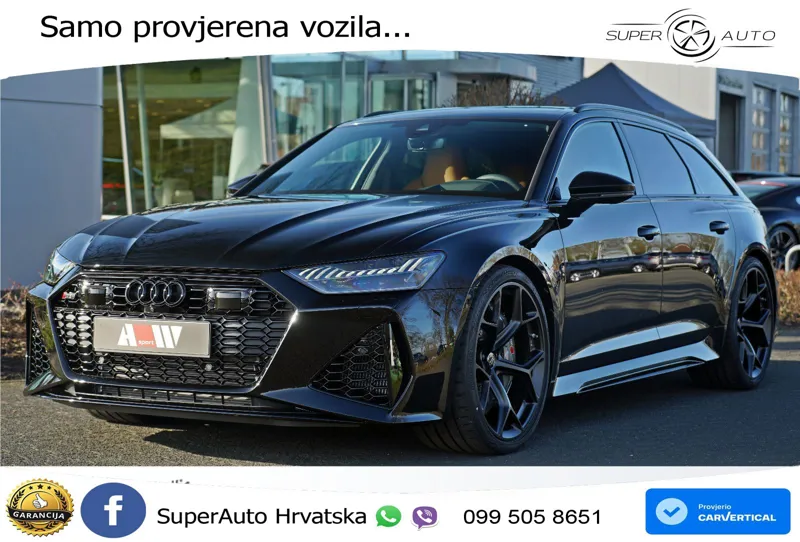 Audi RS6 Avant 4.0 TFSI V8 performance (630 KS)  quattro tiptronic Kuka LED+GR SJED+ACC