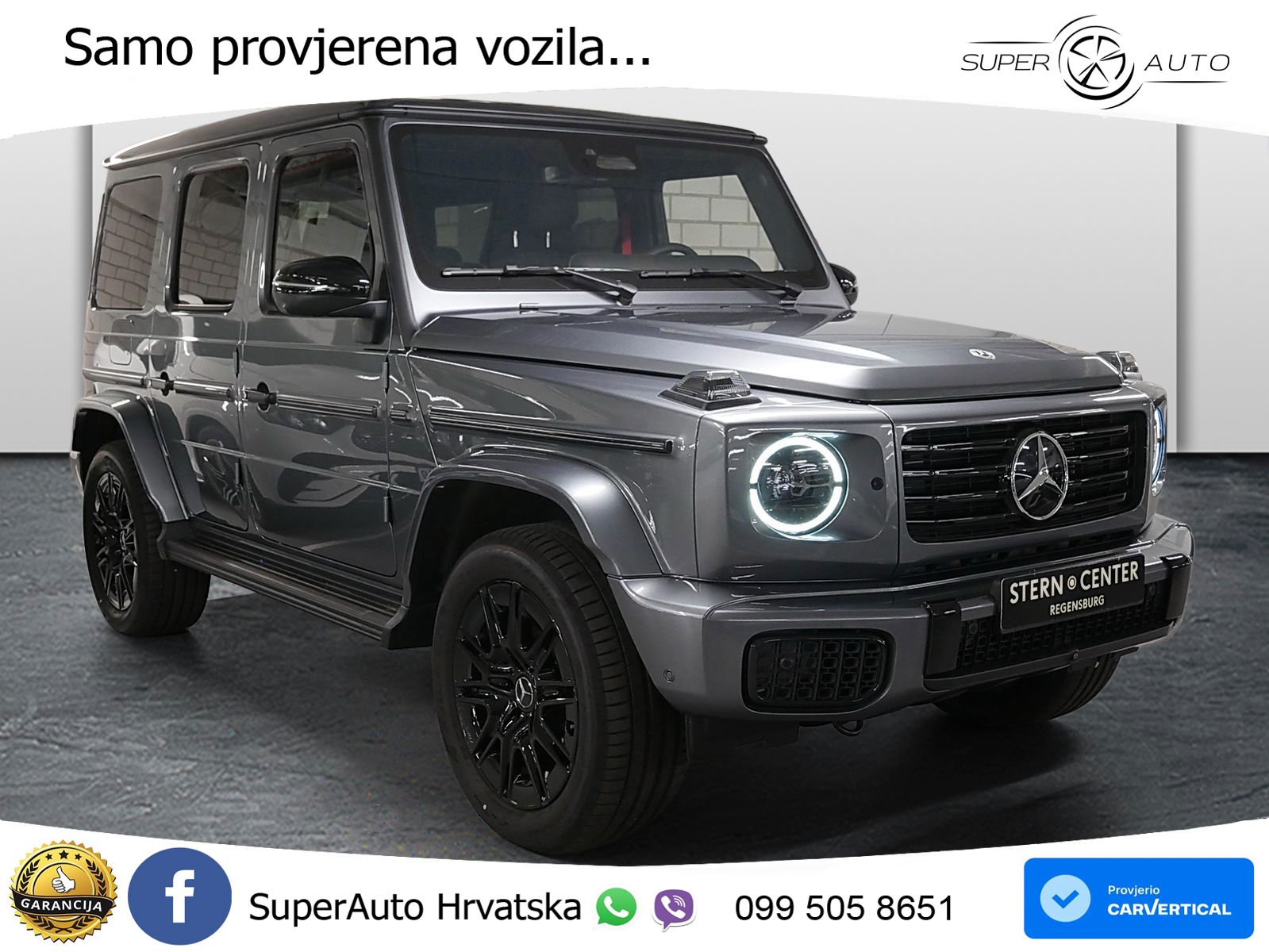 Mercedes G 450d Long (367 KS) 4MATIC 9G-TRONIC Exclusive LED+GR SJED+ACC