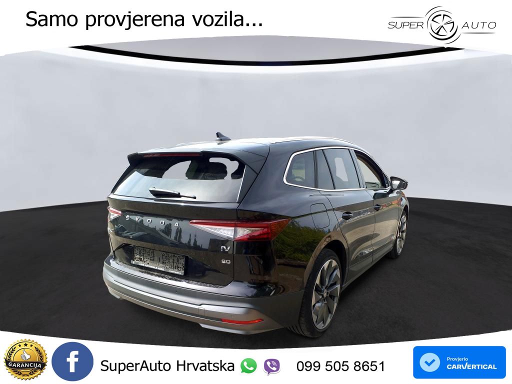 Škoda Enyaq iV 80 82 kWh (204 KS) ACC+HEAD+4xGR SJED+360+PANO