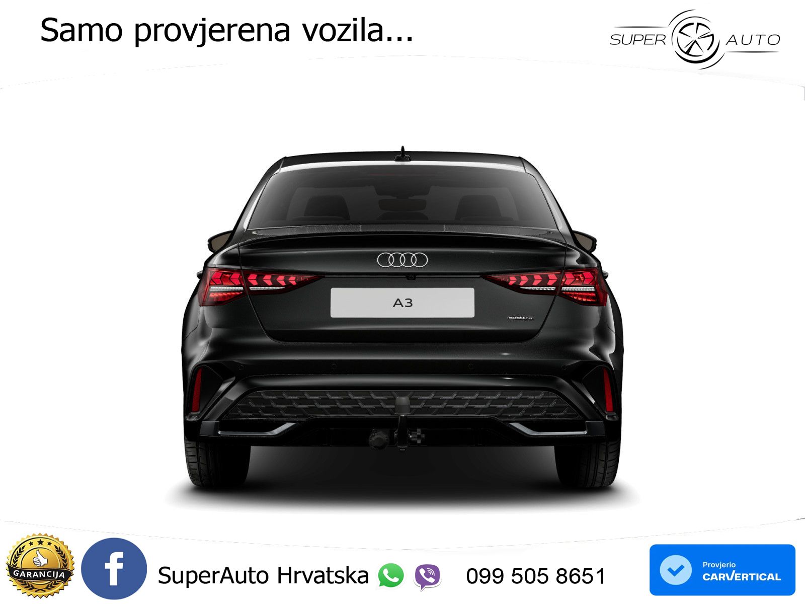 Audi A3 Limuzina 40 TFSI (204 KS) quattro S tronic S line LED+GR SJED+ACC