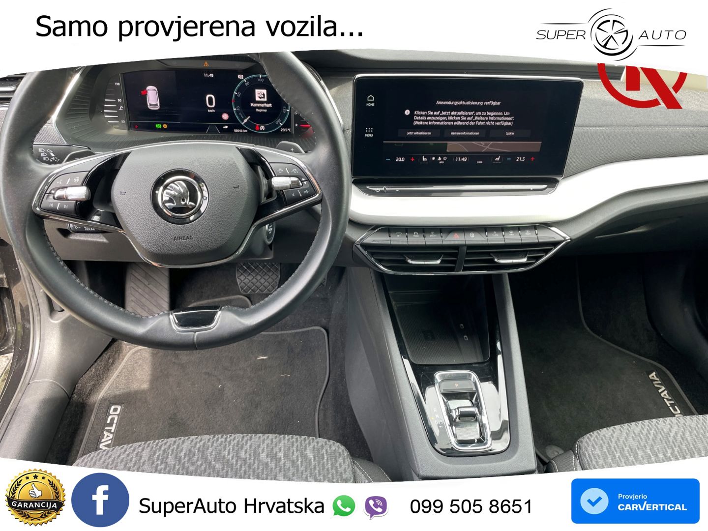 Škoda Octavia Combi 1.5 TSI EVO e-TEC (150 KS) DSG LED+GR SJED+ACC