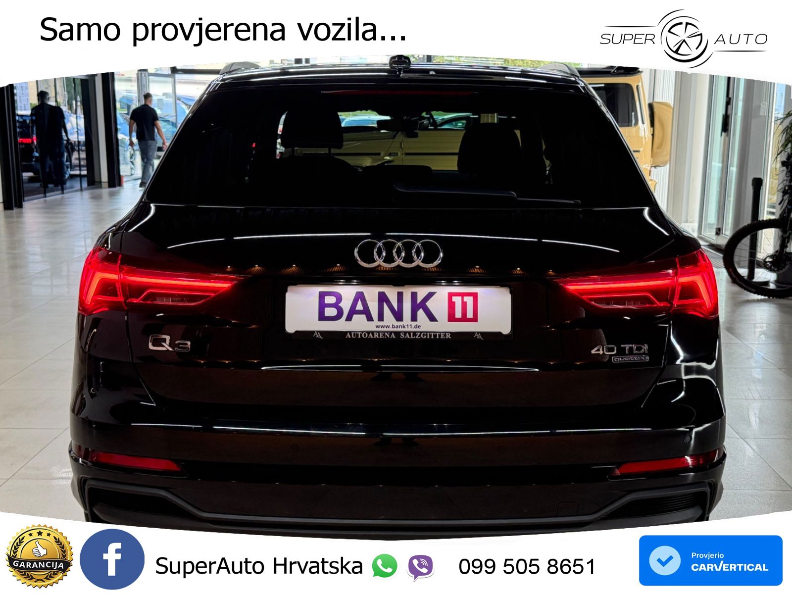 Audi Q3 40 TDI (200 KS) quattro S tronic S line LED+GR SJED+ACC