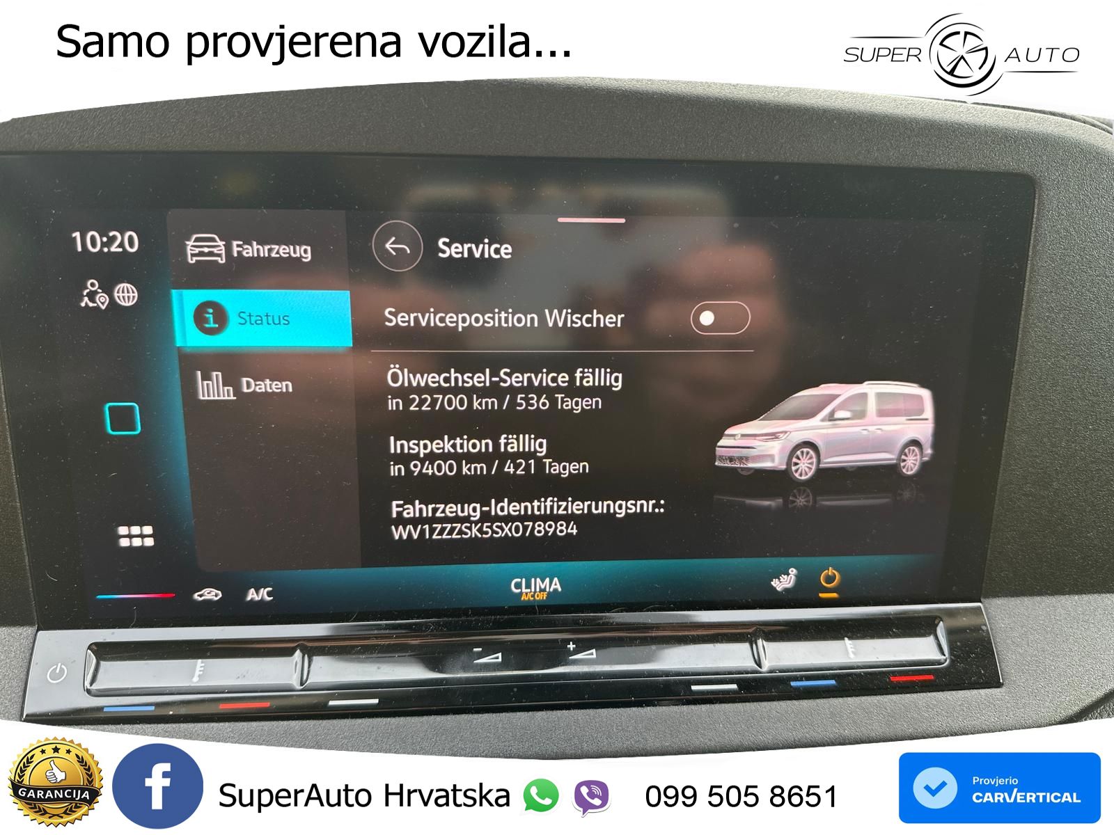 Volkswagen Caddy 2.0 TDI*5JGARANTIE*KAMERA*KEYLESS*DSG*AC* 122 KS