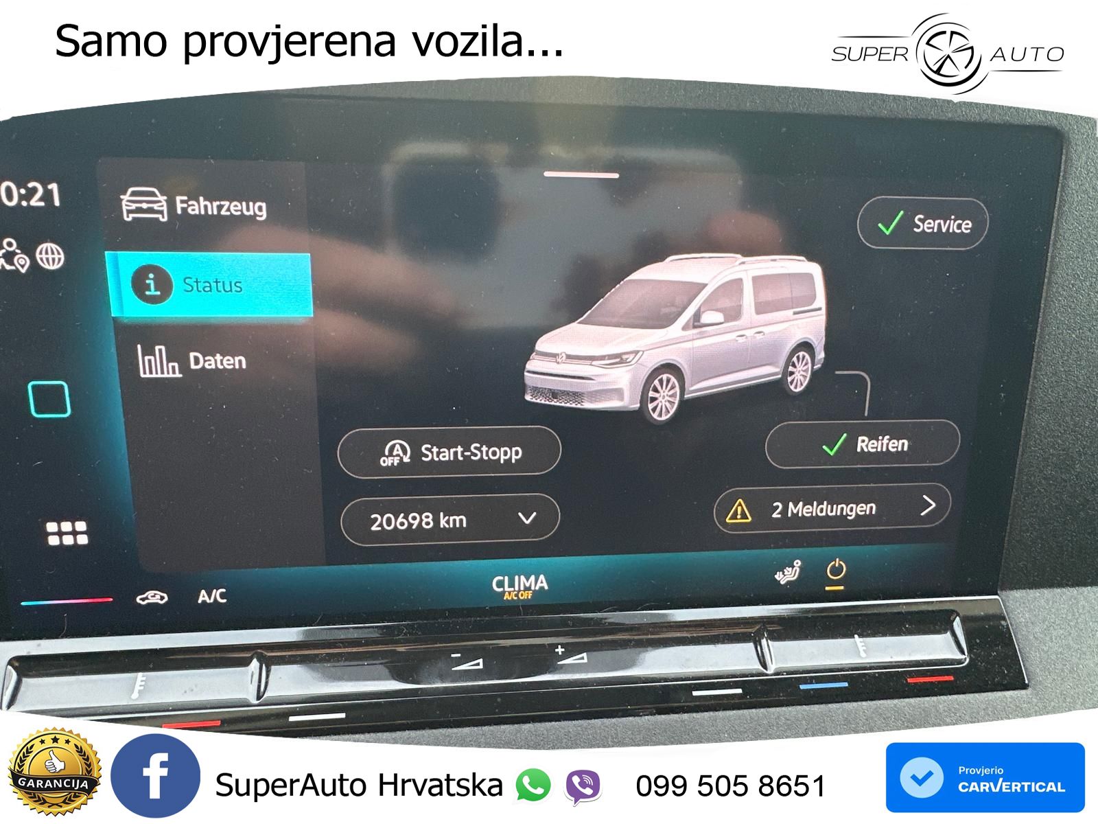 Volkswagen Caddy 2.0 TDI*5JGARANTIE*KAMERA*KEYLESS*DSG*AC* 122 KS