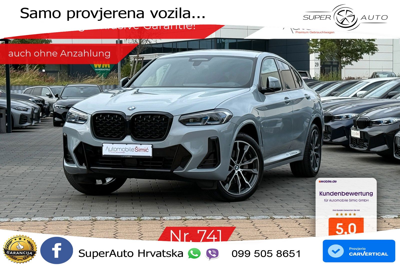 BMW X4 30d (286 KS) xDrive Steptronic M Sport LED+GR SJED+ACC