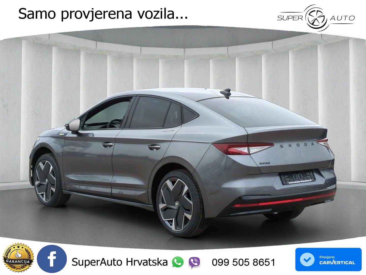 Škoda Enyaq iV RS 82 kWh (340 KS) AWD LED+GR SJED+ACC