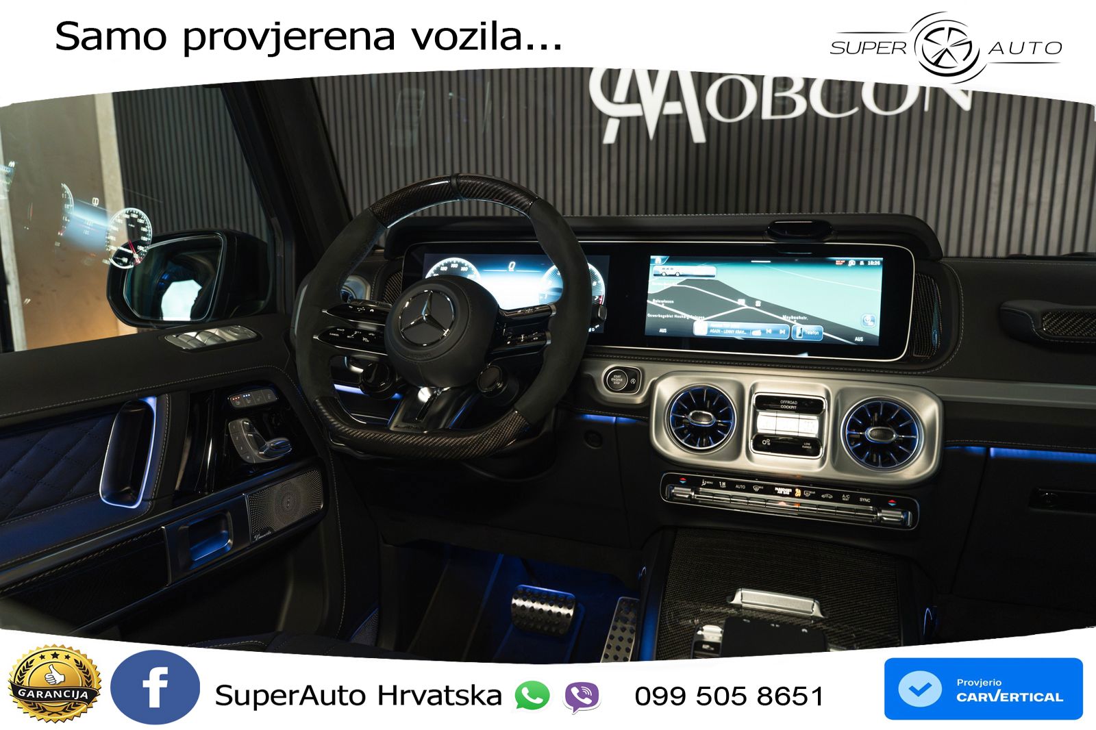 Mercedes AMG G 63 Long V8 (585 KS) 4MATIC 9G-TRONIC AMG SPEEDSHIFT TCT Superior LED+GR SJED+ACC