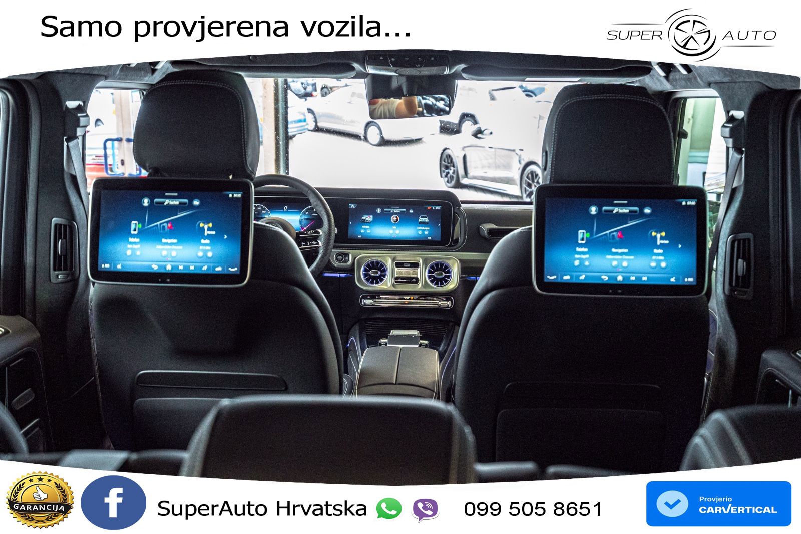 Mercedes G 450d Long (367 KS) 4MATIC 9G-TRONIC Superior ZRAČNI+ACC+GR SJED+360+PANO