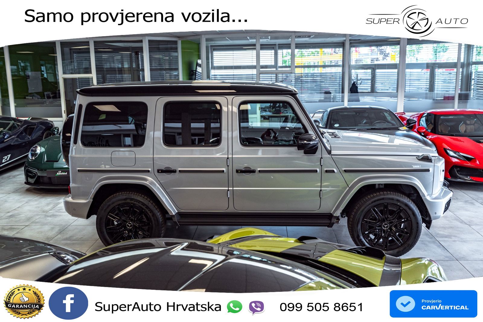 Mercedes G 450d Long (367 KS) 4MATIC 9G-TRONIC Superior ZRAČNI+ACC+GR SJED+360+PANO