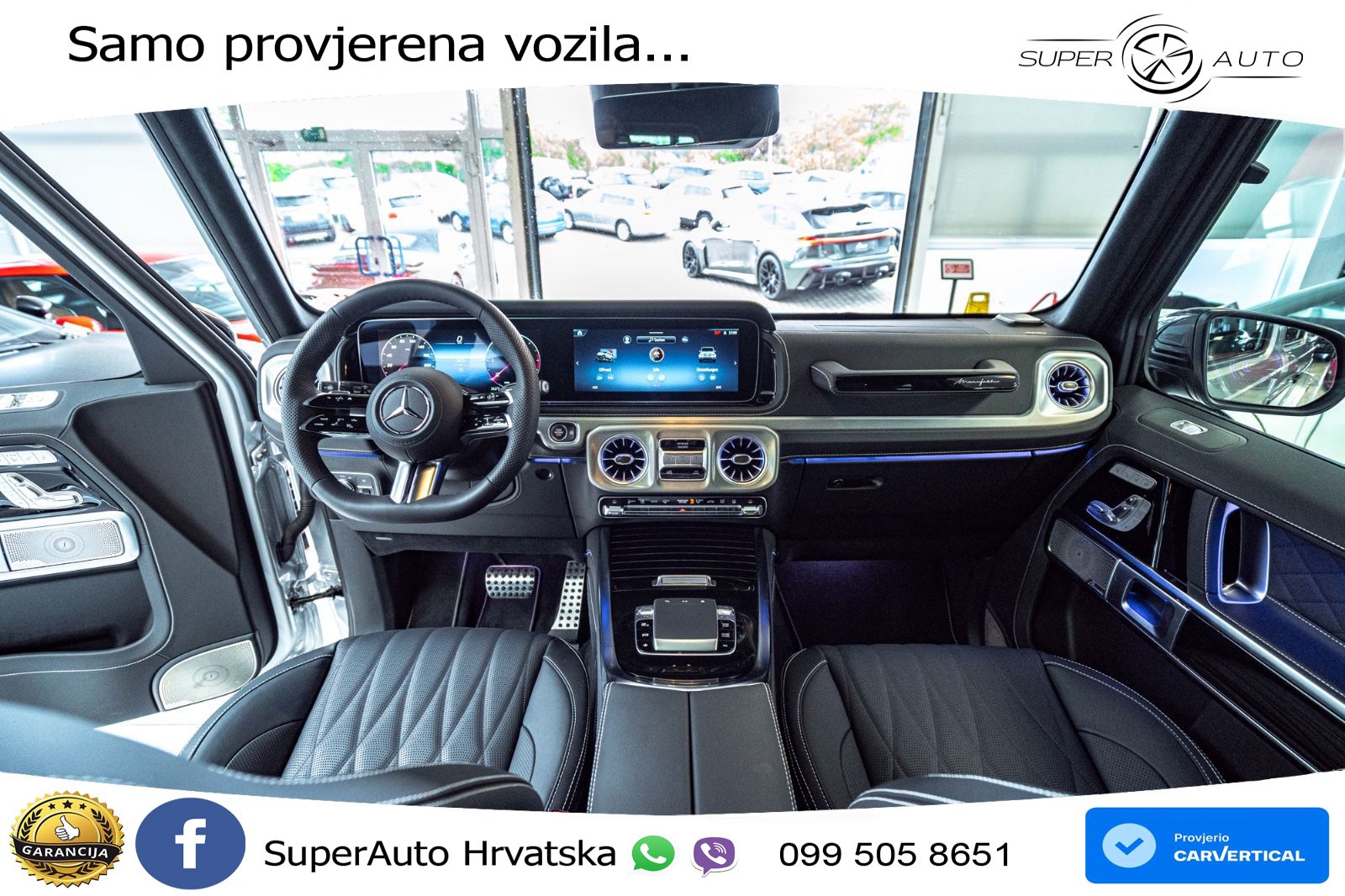 Mercedes G 450d Long (367 KS) 4MATIC 9G-TRONIC Superior ZRAČNI+ACC+GR SJED+360+PANO