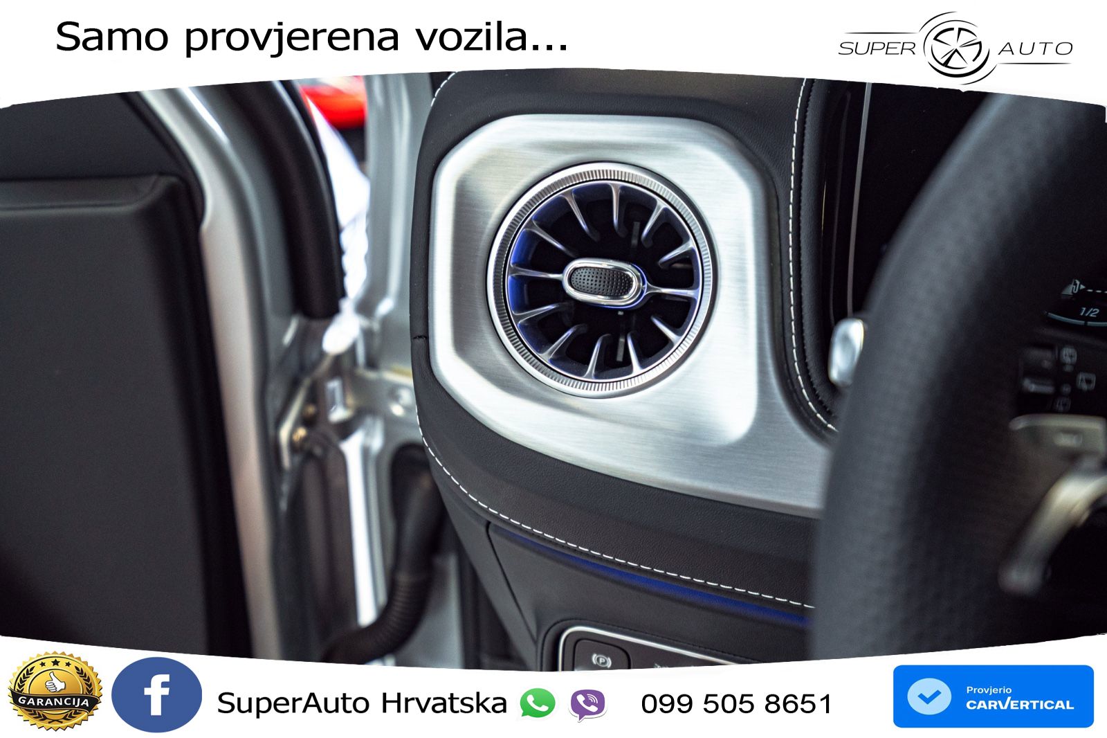 Mercedes G 450d Long (367 KS) 4MATIC 9G-TRONIC Superior ZRAČNI+ACC+GR SJED+360+PANO