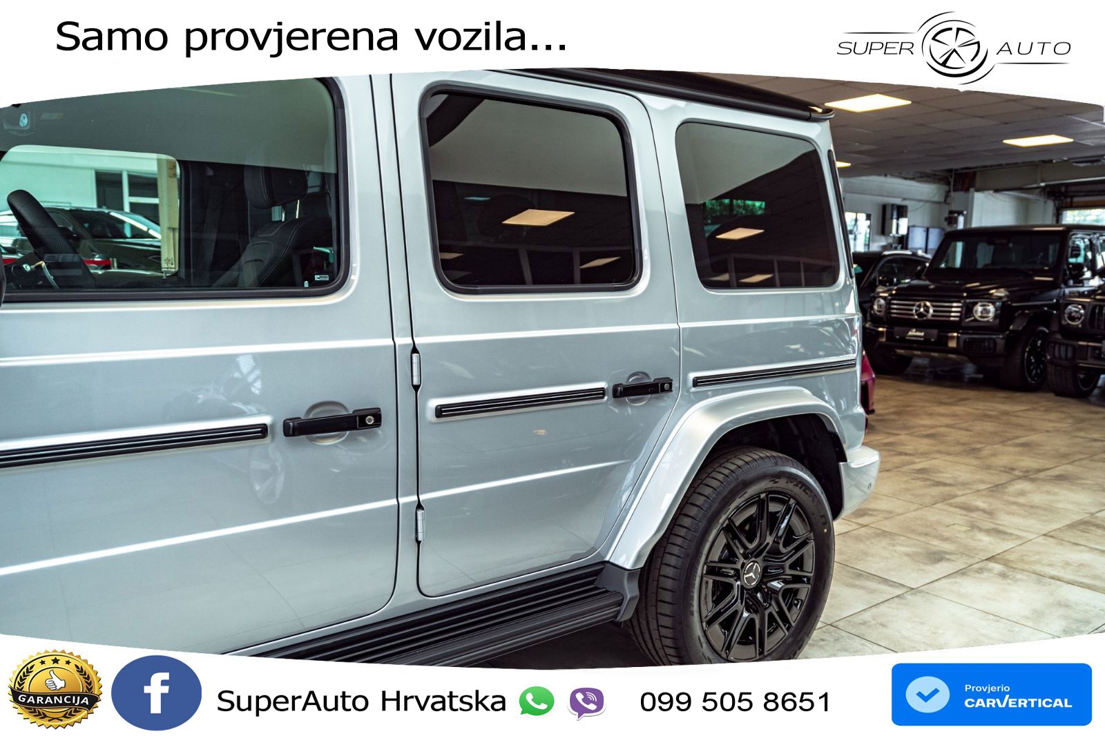 Mercedes G 450d Long (367 KS) 4MATIC 9G-TRONIC Superior ZRAČNI+ACC+GR SJED+360+PANO