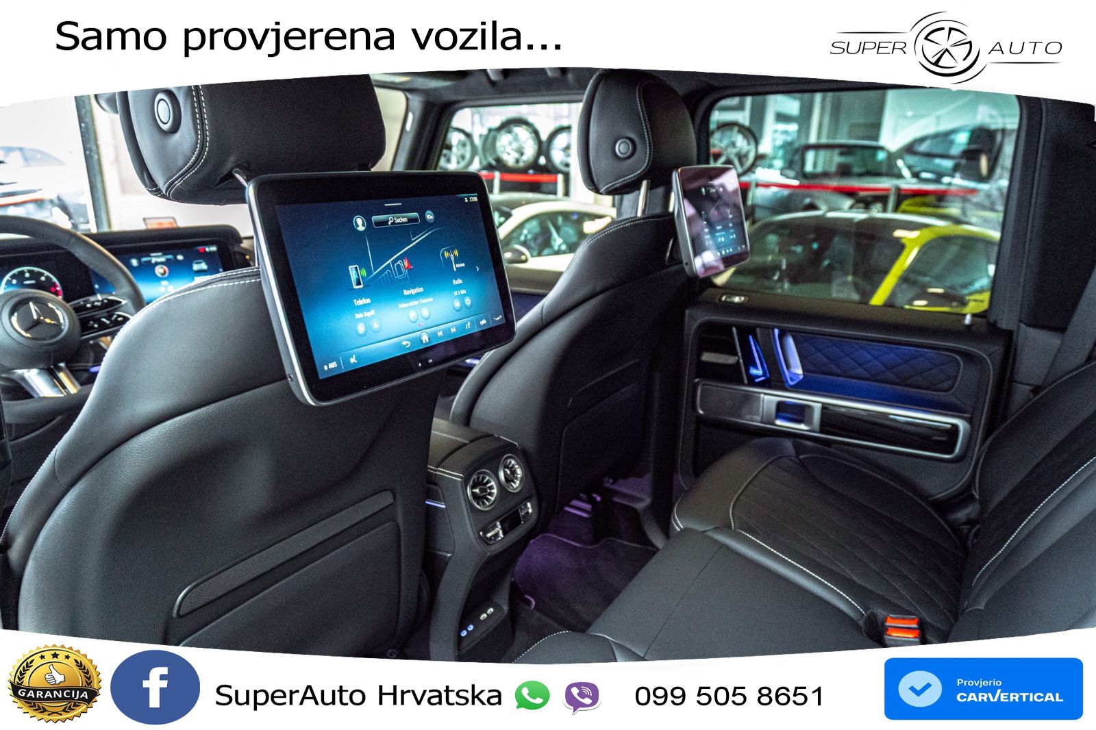 Mercedes G 450d Long (367 KS) 4MATIC 9G-TRONIC Superior ZRAČNI+ACC+GR SJED+360+PANO