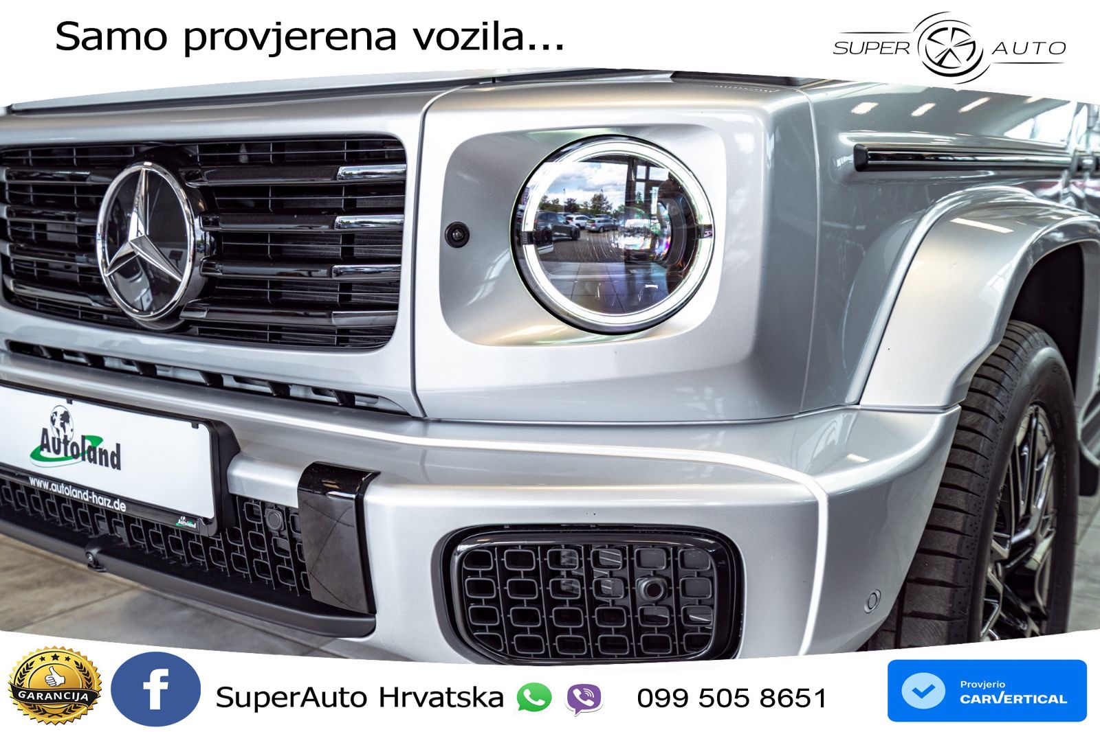 Mercedes G 450d Long (367 KS) 4MATIC 9G-TRONIC Superior ZRAČNI+ACC+GR SJED+360+PANO