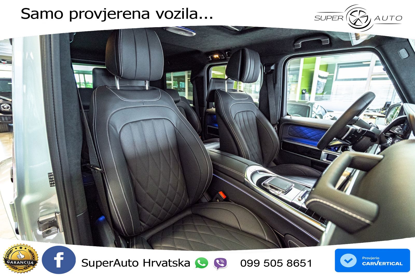 Mercedes G 450d Long (367 KS) 4MATIC 9G-TRONIC Superior ZRAČNI+ACC+GR SJED+360+PANO