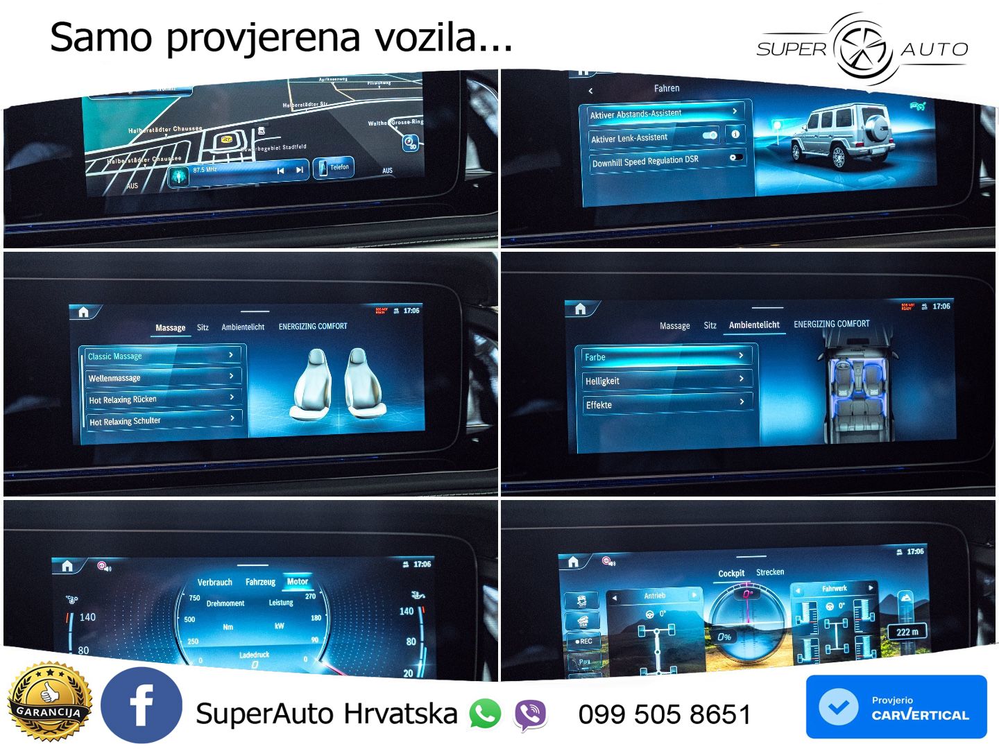 Mercedes G 450d Long (367 KS) 4MATIC 9G-TRONIC Superior ZRAČNI+ACC+GR SJED+360+PANO