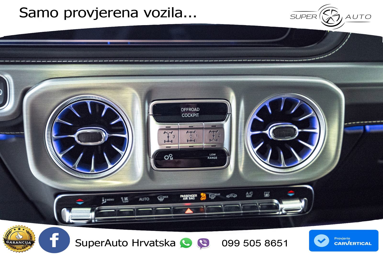 Mercedes G 450d Long (367 KS) 4MATIC 9G-TRONIC Superior ZRAČNI+ACC+GR SJED+360+PANO