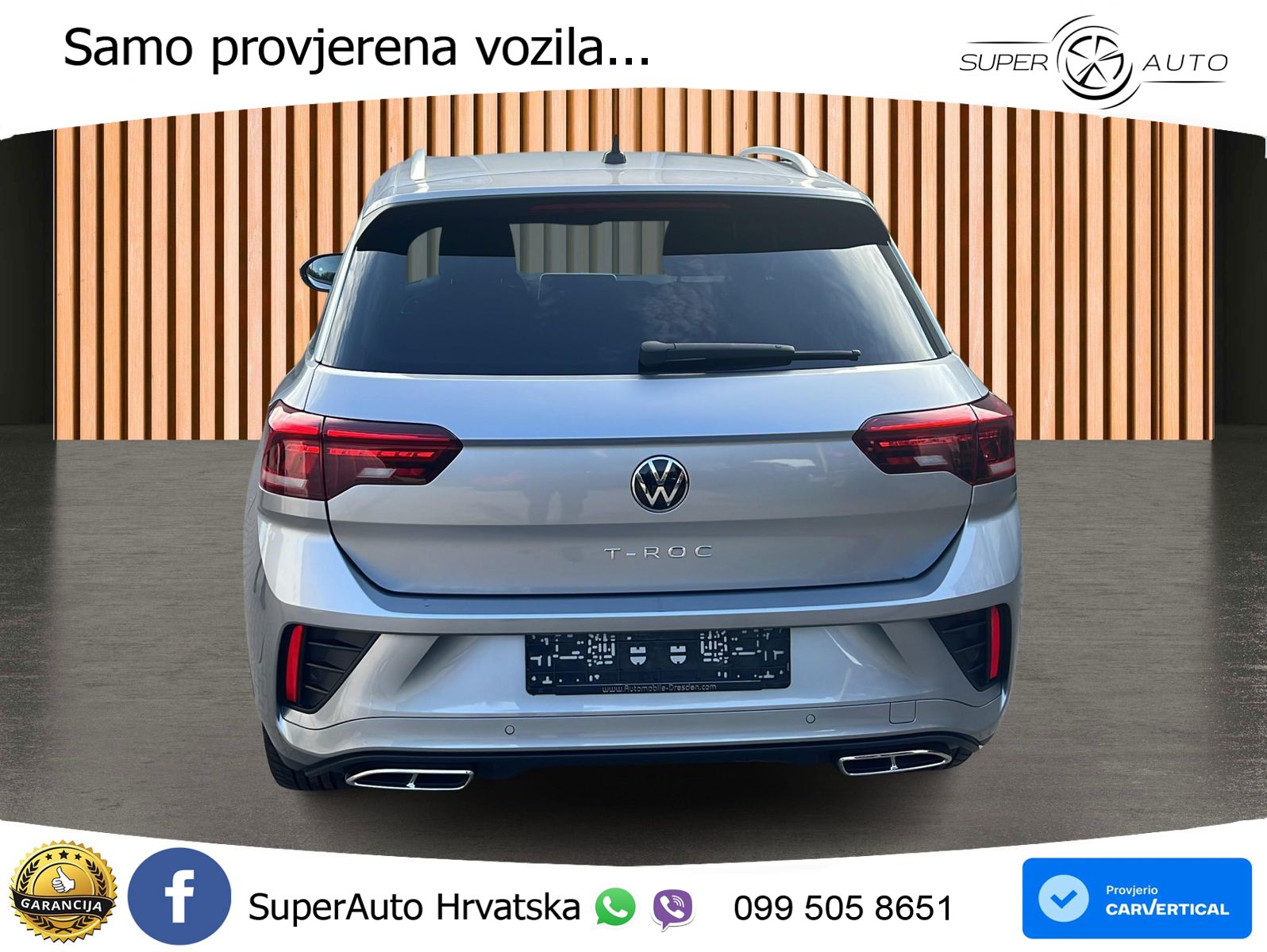 Volkswagen T-Roc 1.5 TSI (150 KS) DSG R-Line LED+GR SJED+ACC