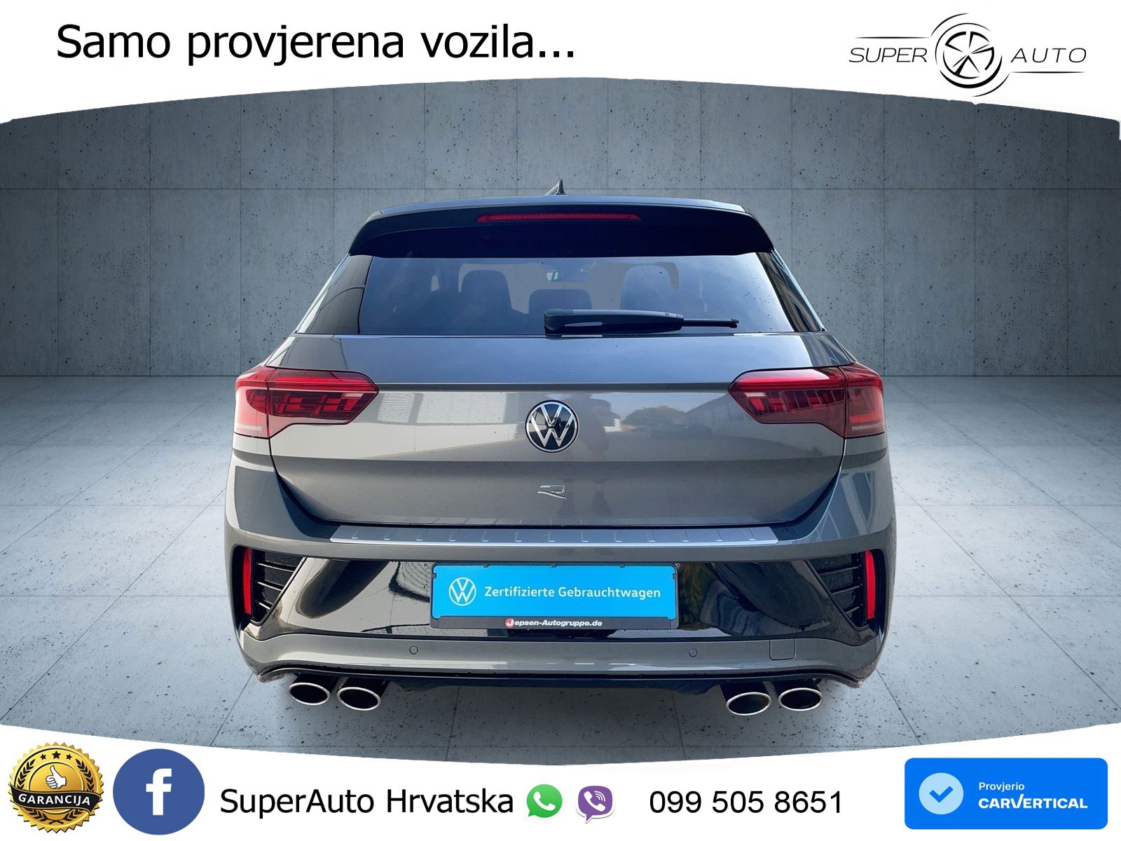 Volkswagen T-Roc I R 2.0 TSI (300 KS) OPF 4M DSG LED+GR SJED+ACC