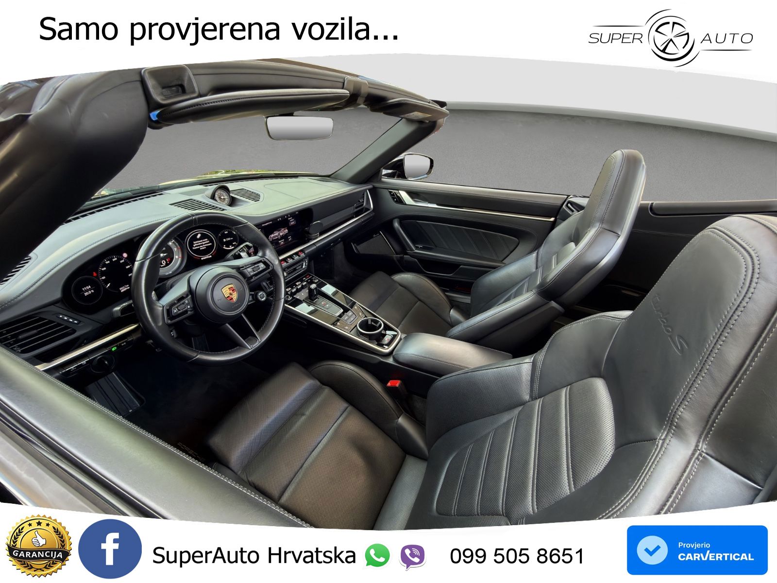 Porsche 911 Turbo S Cabriolet 3.8 (650 KS) PDK ZRAČNI+ACC+GR SJED+KAM