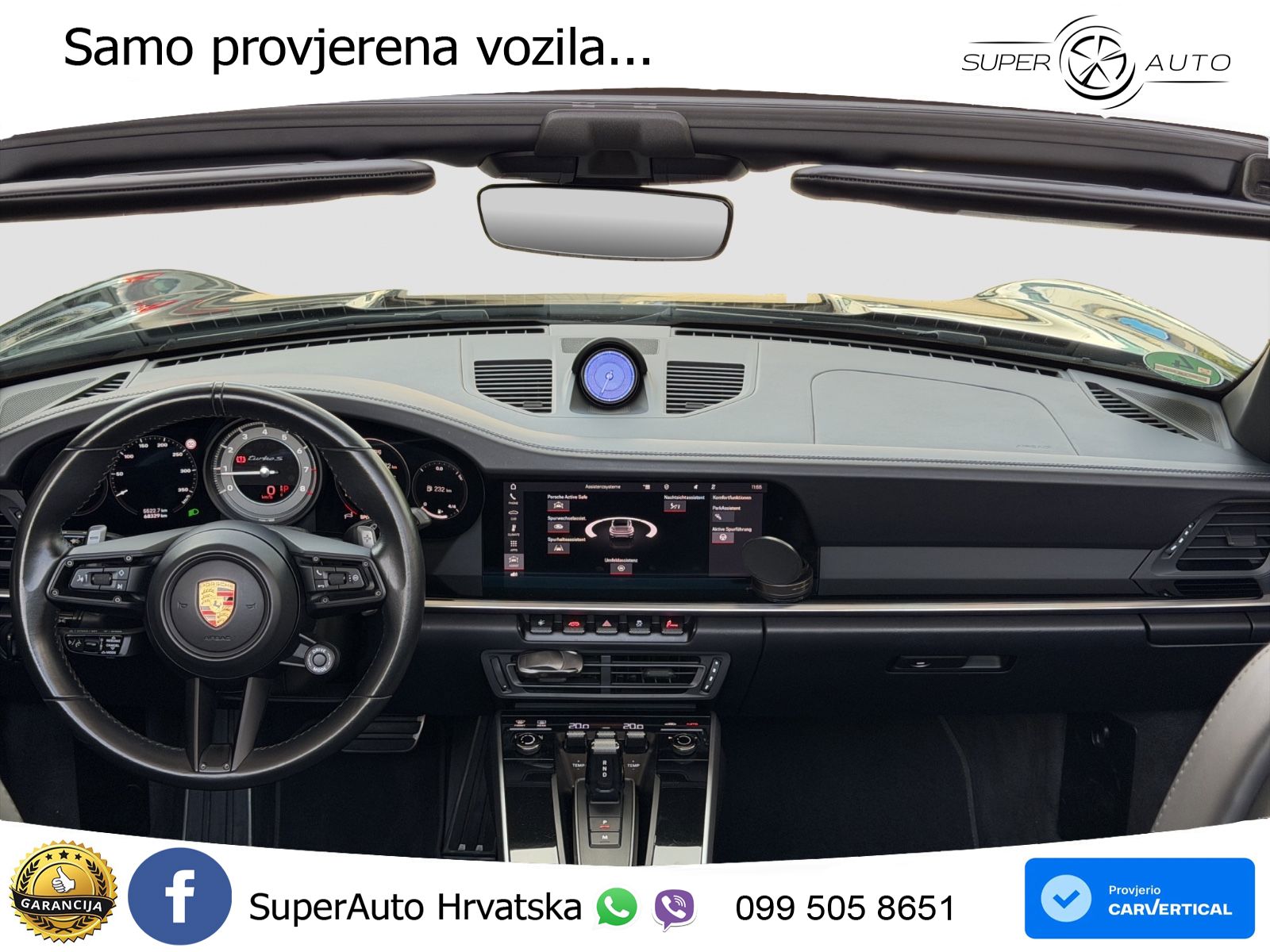 Porsche 911 Turbo S Cabriolet 3.8 (650 KS) PDK ZRAČNI+ACC+GR SJED+KAM