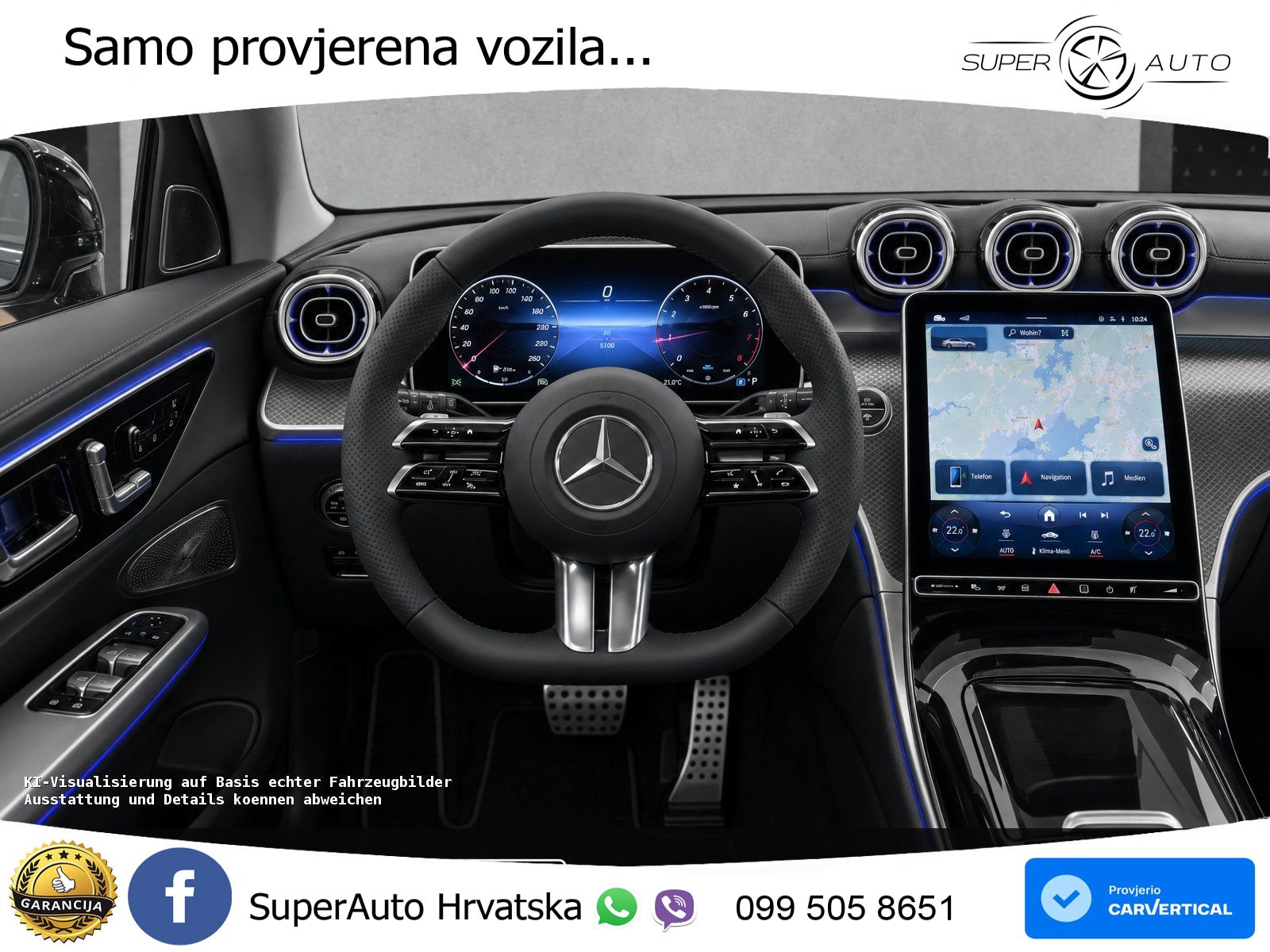 Mercedes GLC 200 (204 KS) 4MATIC 9G-TRONIC AMG ZRAČNI+ACC+GR SJED+360