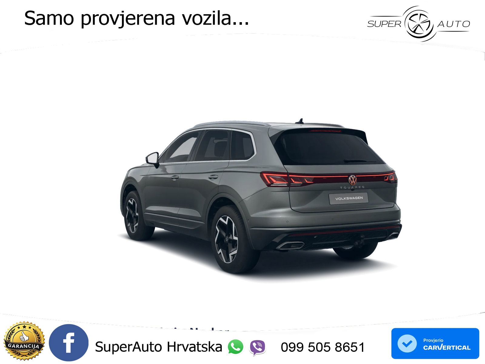 Volkswagen Touareg 3.0 V6 TDI (231 KS) 4MOTION Tiptronic R-Line ZRAČNI+ACC+4xGR SJED+KAM