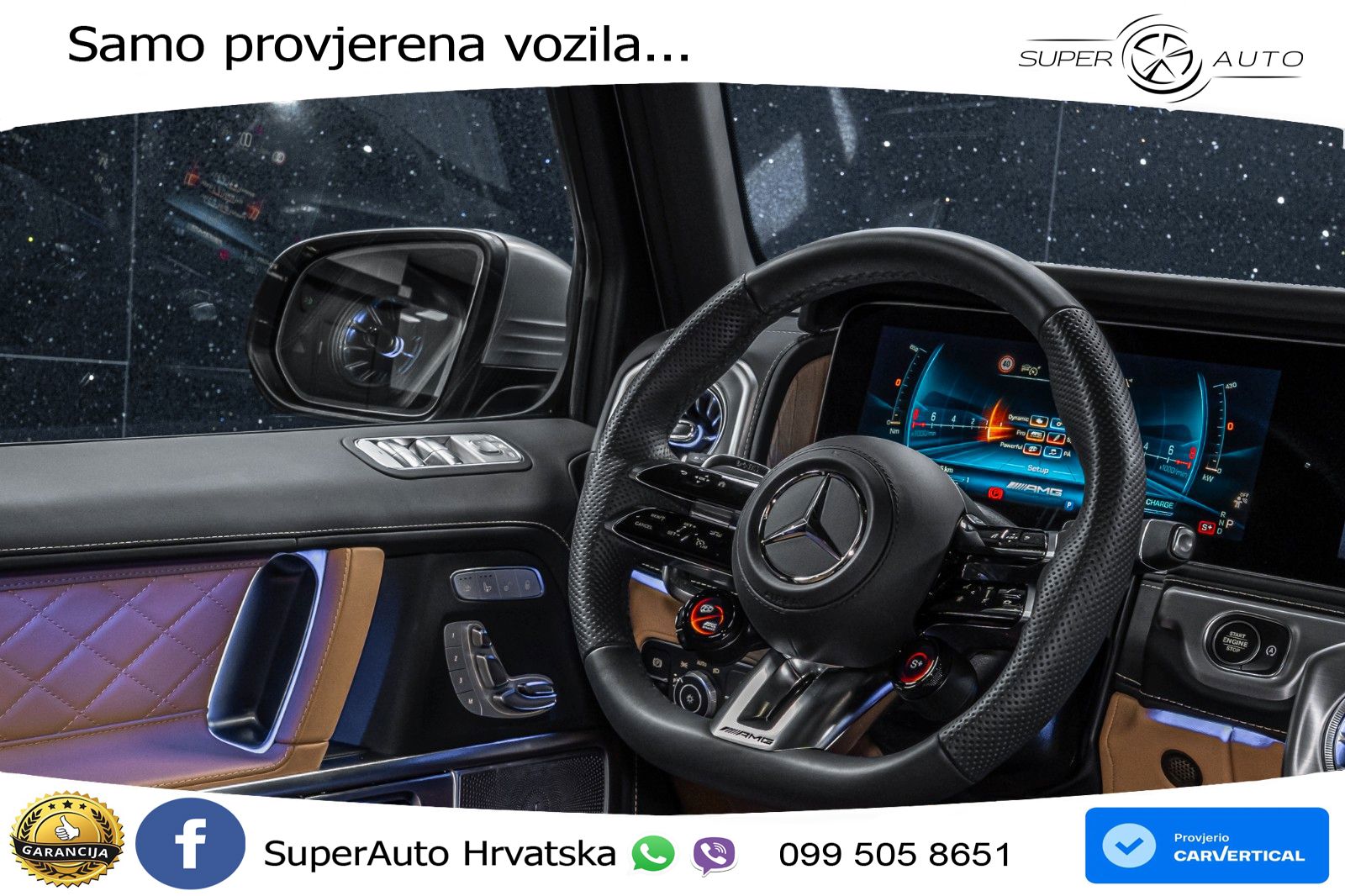 Mercedes AMG G 63 Long V8 (585 KS) 4MATIC 9G-TRONIC AMG SPEEDSHIFT TCT Superior LED+GR SJED+ACC