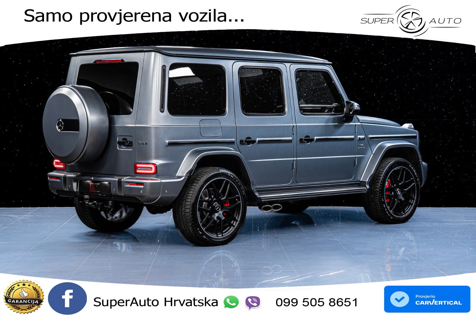 Mercedes AMG G 63 Long V8 (585 KS) 4MATIC 9G-TRONIC AMG SPEEDSHIFT TCT Superior LED+GR SJED+ACC