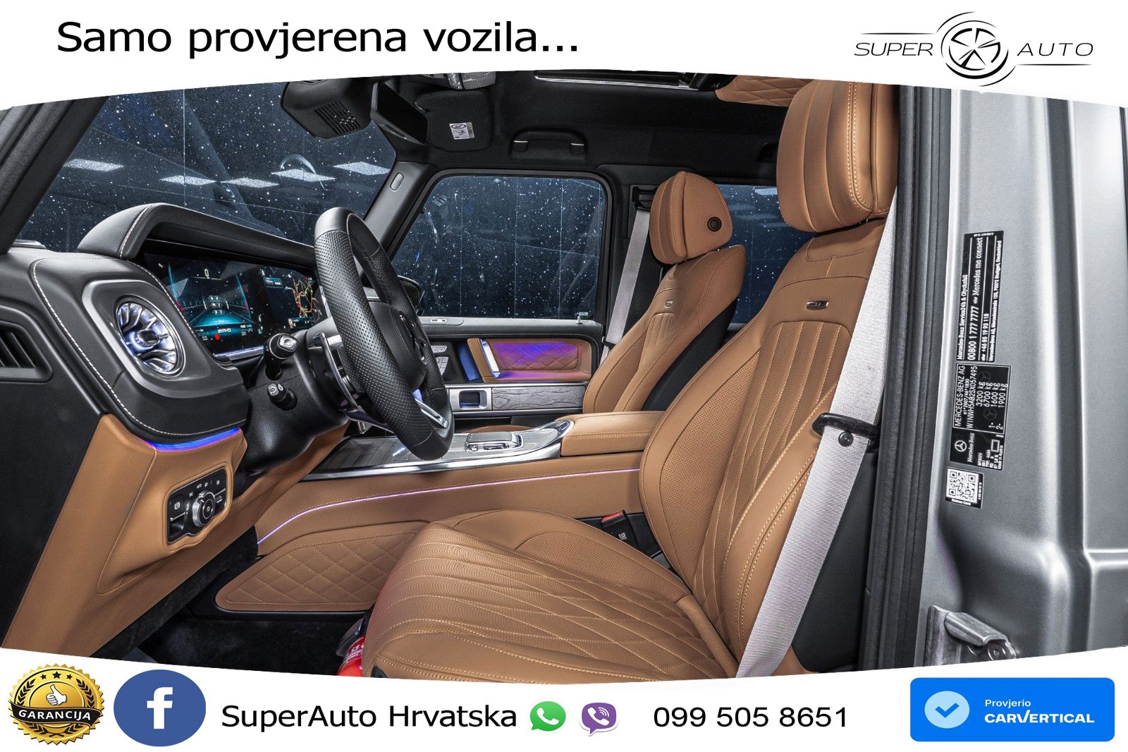 Mercedes AMG G 63 Long V8 (585 KS) 4MATIC 9G-TRONIC AMG SPEEDSHIFT TCT Superior LED+GR SJED+ACC