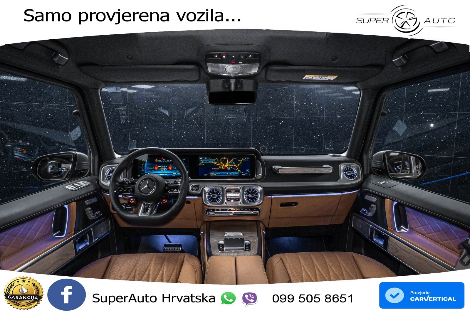 Mercedes AMG G 63 Long V8 (585 KS) 4MATIC 9G-TRONIC AMG SPEEDSHIFT TCT Superior LED+GR SJED+ACC