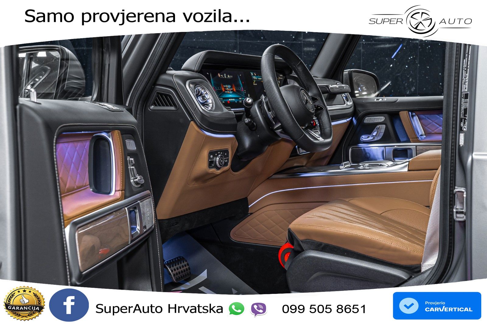 Mercedes AMG G 63 Long V8 (585 KS) 4MATIC 9G-TRONIC AMG SPEEDSHIFT TCT Superior LED+GR SJED+ACC
