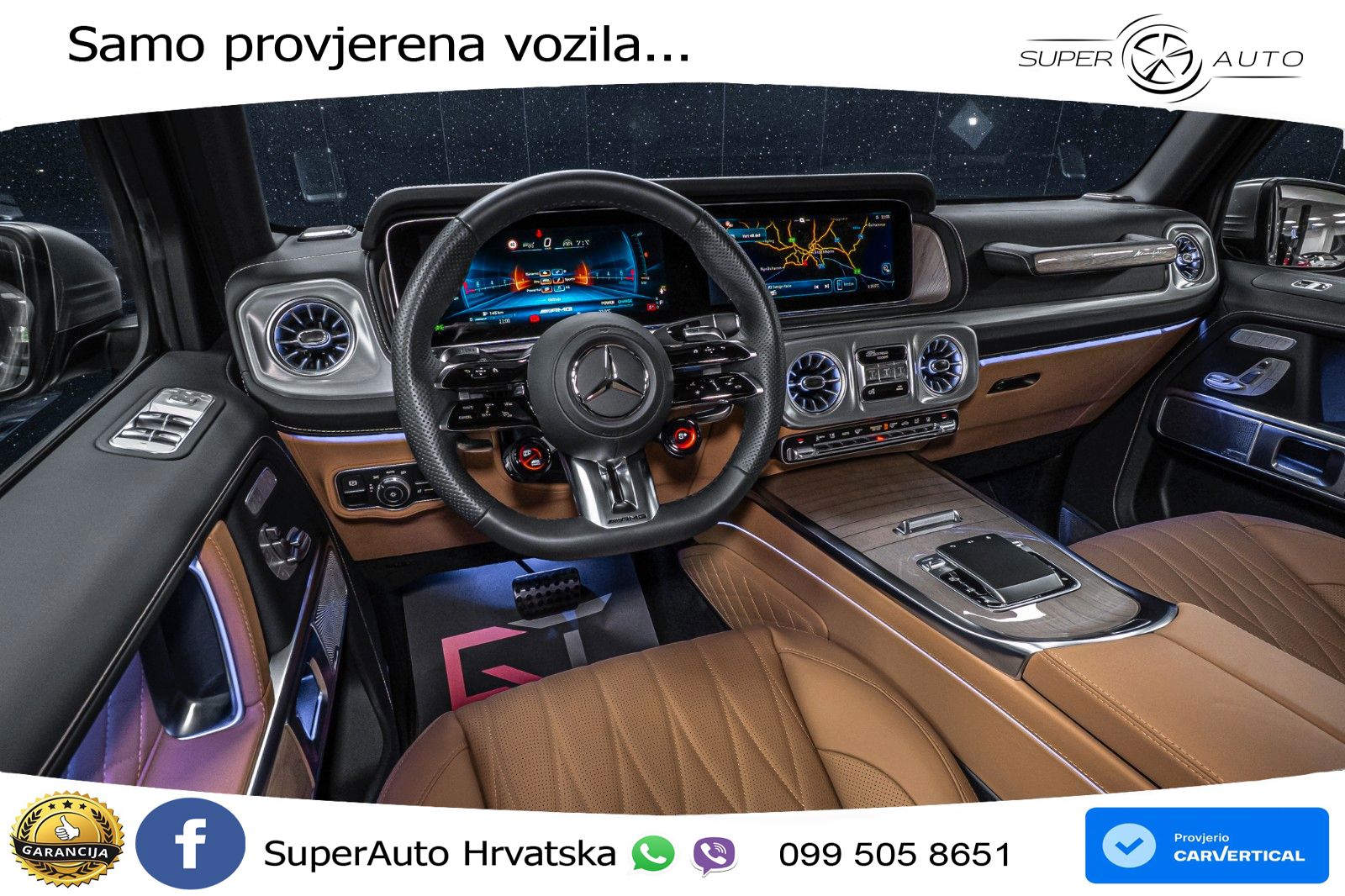 Mercedes AMG G 63 Long V8 (585 KS) 4MATIC 9G-TRONIC AMG SPEEDSHIFT TCT Superior LED+GR SJED+ACC