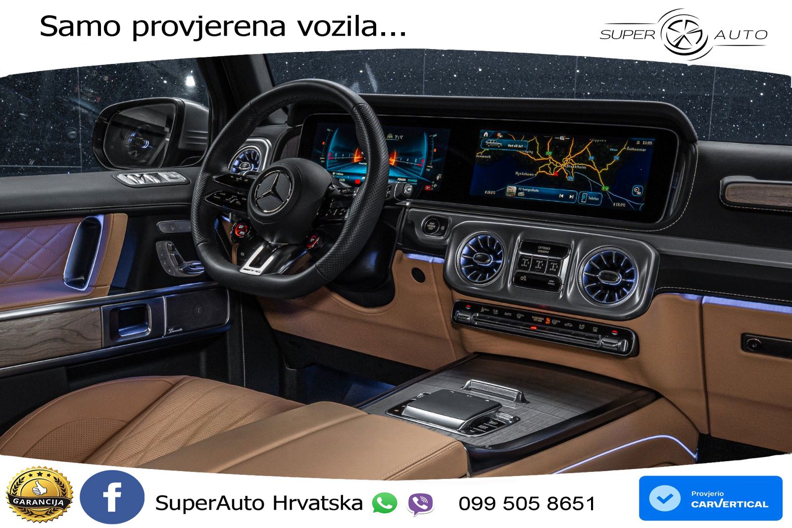 Mercedes AMG G 63 Long V8 (585 KS) 4MATIC 9G-TRONIC AMG SPEEDSHIFT TCT Superior LED+GR SJED+ACC