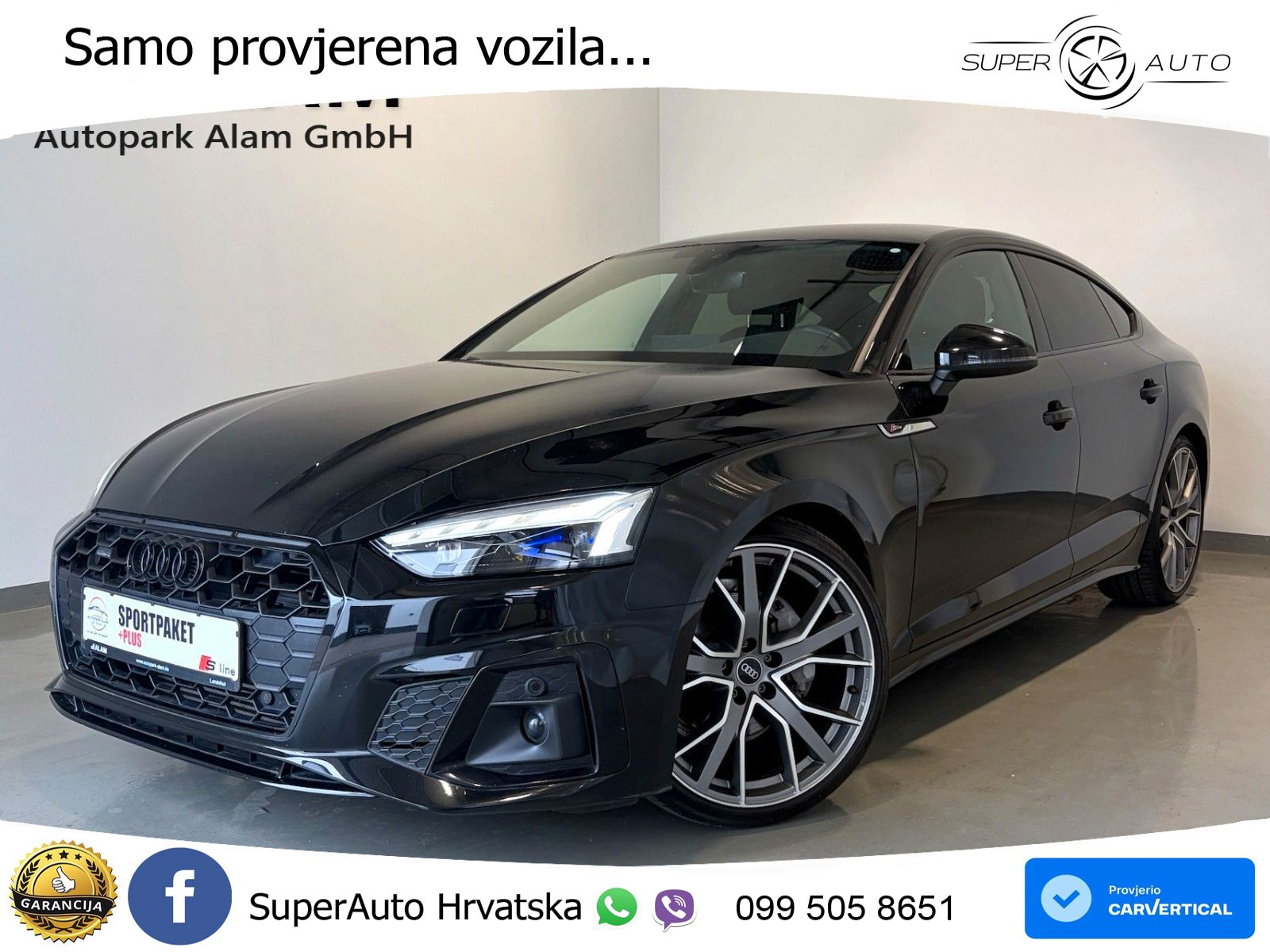 Audi A5 Sportback  40 TFSI (204 KS) quattro S tronic S line