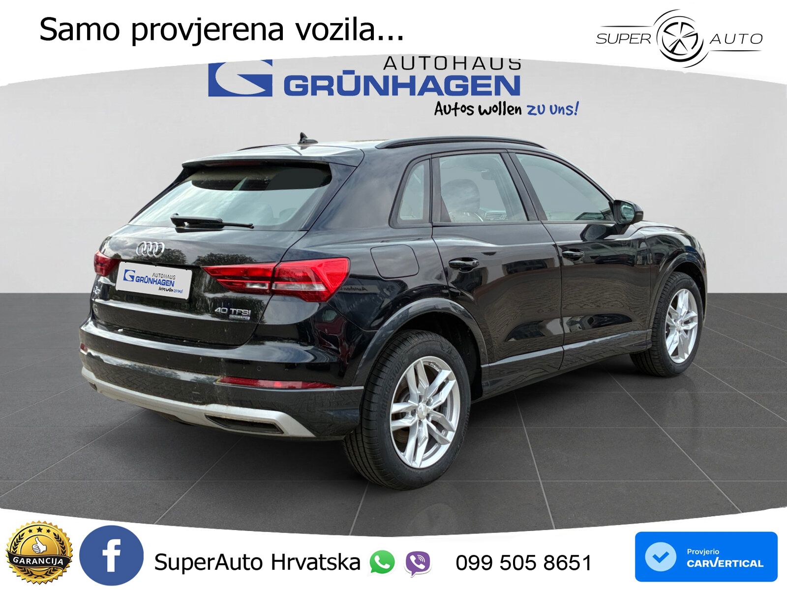 Audi Q3 40 TFSI (190 KS) quattro S tronic LED+GR SJED+ACC