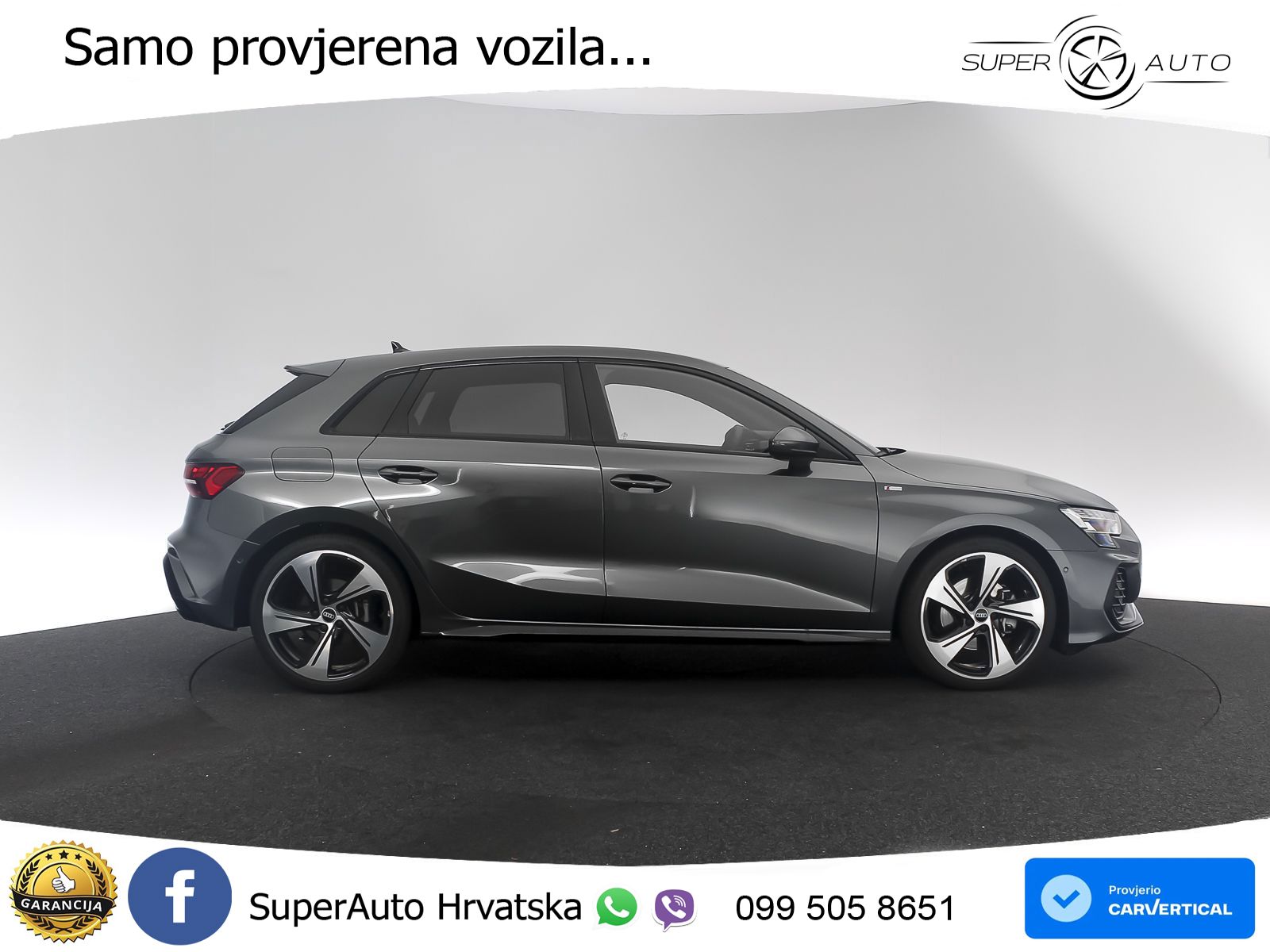 Audi A3 Sportback 40 TFSI (204 KS) quattro S tronic S line LED+GR SJED+ACC