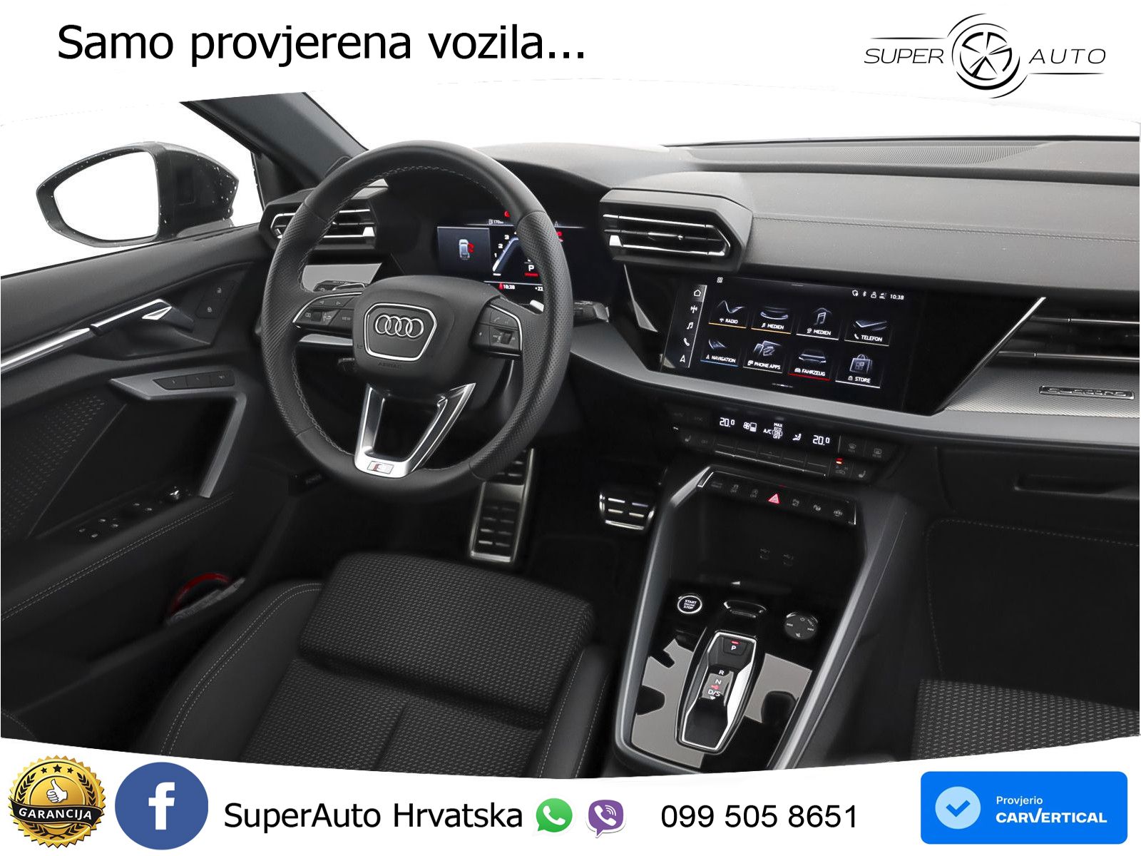 Audi A3 Sportback 40 TFSI (204 KS) quattro S tronic S line LED+GR SJED+ACC