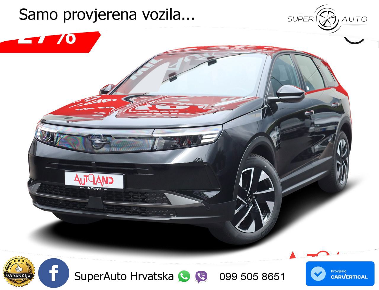 Opel Grandland 1.2 Turbo (145 KS) Hybrid eDCT LED+GR SJED+ACC