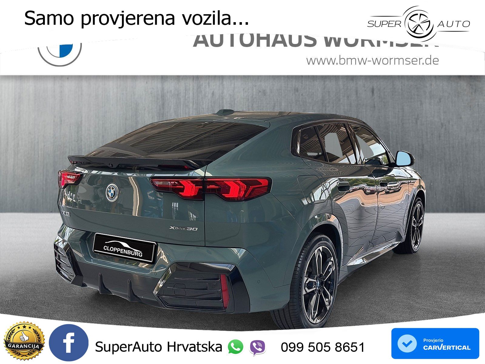 BMW iX2 66.5 kWh (313 KS) xDrive30