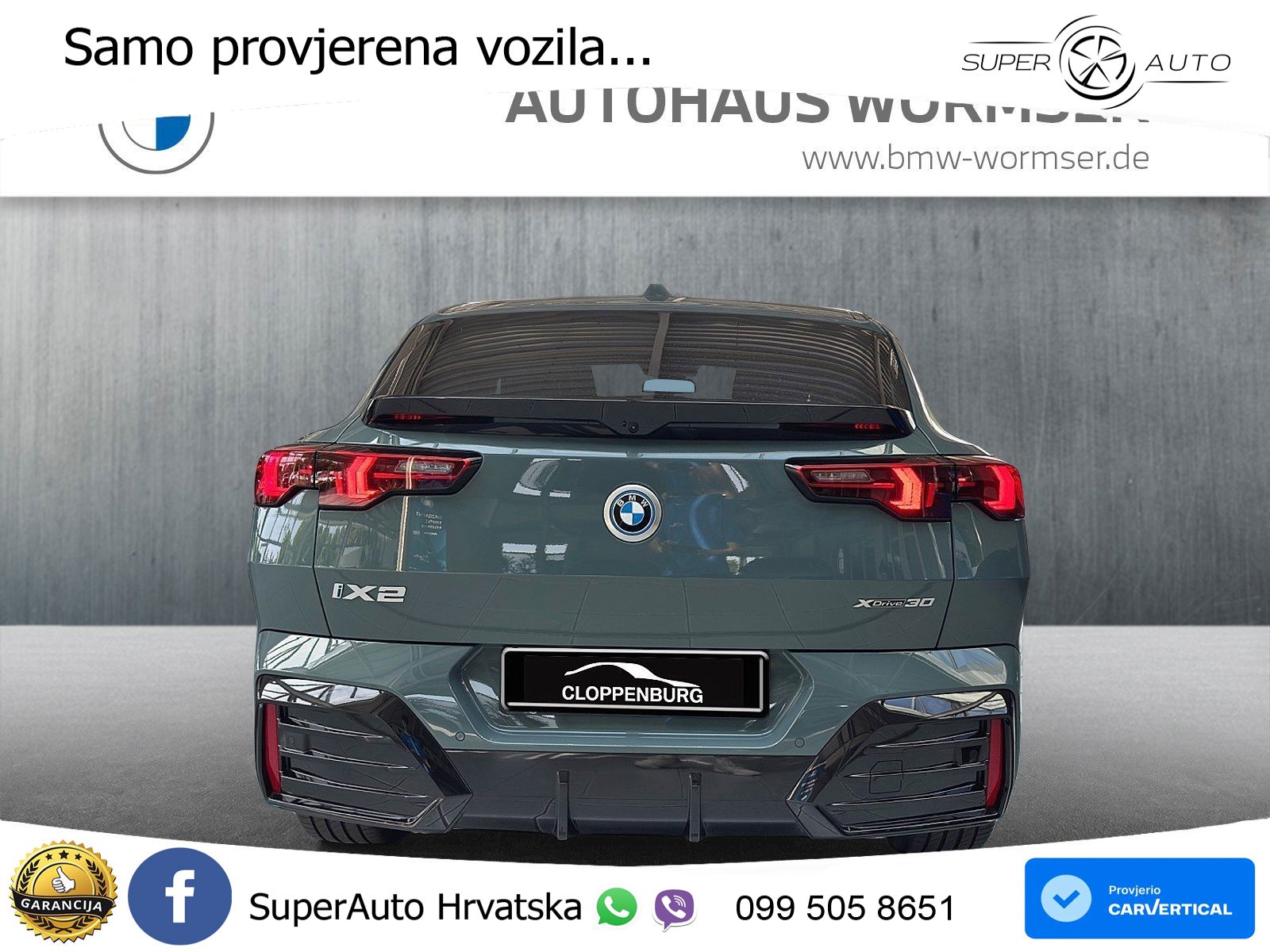 BMW iX2 66.5 kWh (313 KS) xDrive30