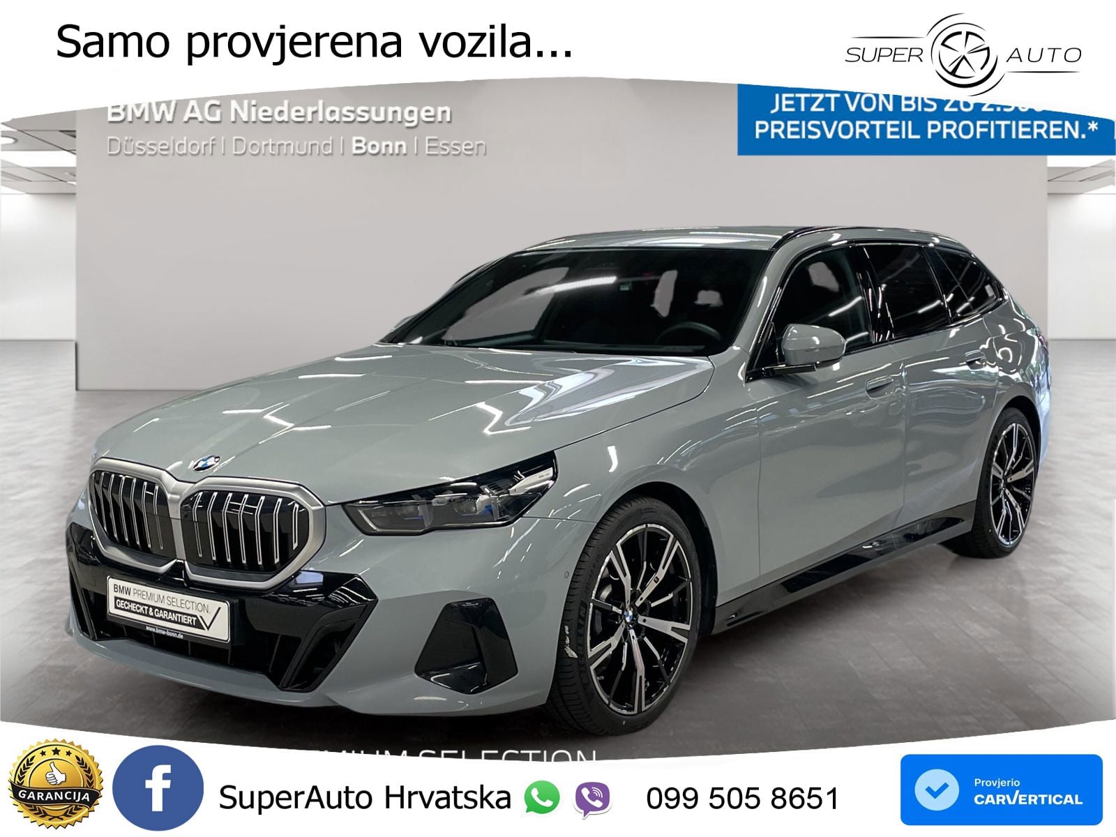 BMW 520d Touring (197 KS) Steptronic M Sport LED+GR SJED+ACC