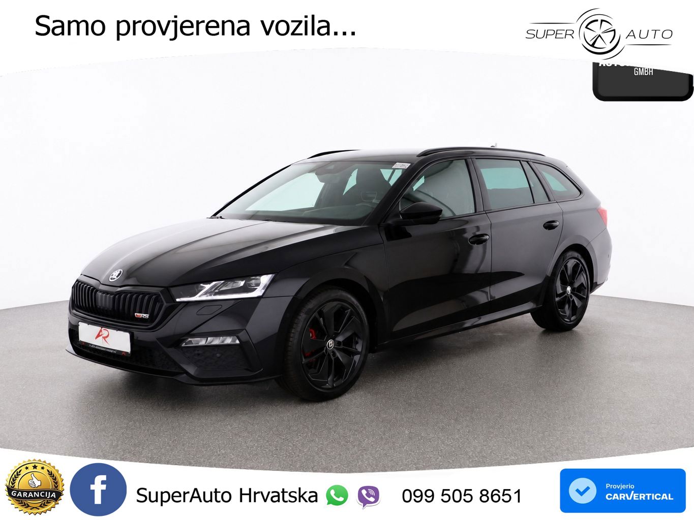 Škoda Octavia Combi RS 2.0 TDI (200 KS) DSG LED+GR SJED+ACC