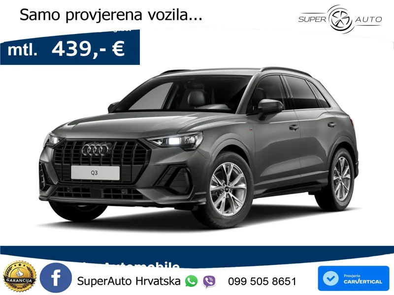 Audi Q3 35 TFSI (150 KS) S tronic S line LED+GR SJED+ACC