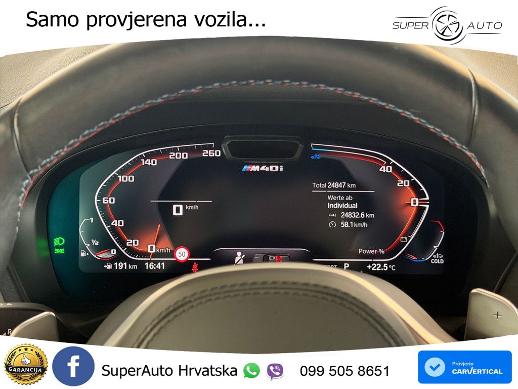 BMW X3 M40i xDrive Steptronic ACC+HEAD+4xGR SJED+360+PANO