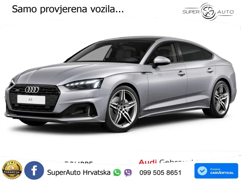 Audi A5 Sportback 40 TDI (204 KS) quattro S tronic advanced MATRIX+GR SJED+KAM