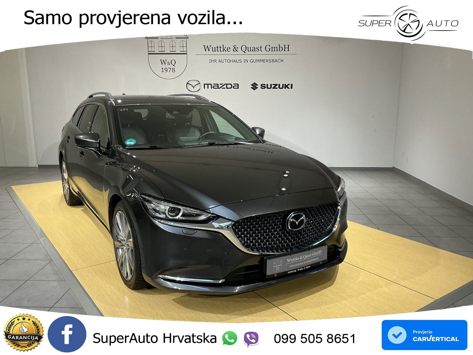 Mazda 6 Sport Combi 2.5 SKYACTIV-G (194 KS) SKYACTIV-Drive LED+GR SJED+ACC