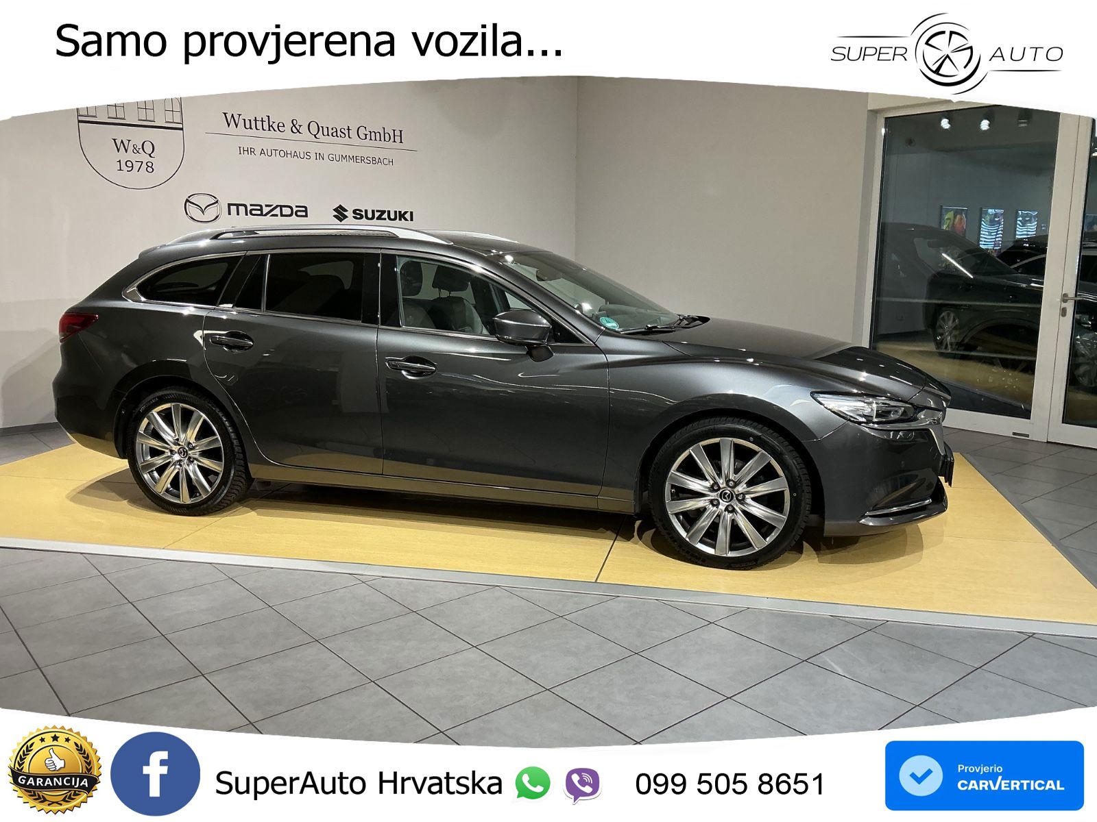 Mazda 6 Sport Combi 2.5 SKYACTIV-G (194 KS) SKYACTIV-Drive LED+GR SJED+ACC