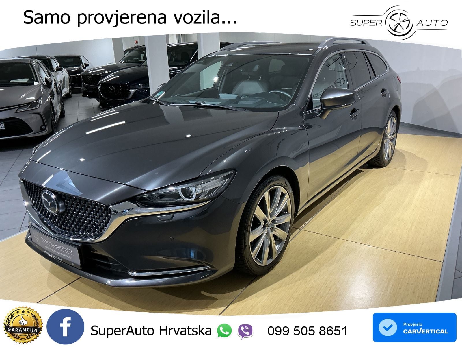 Mazda 6 Sport Combi 2.5 SKYACTIV-G (194 KS) SKYACTIV-Drive LED+GR SJED+ACC