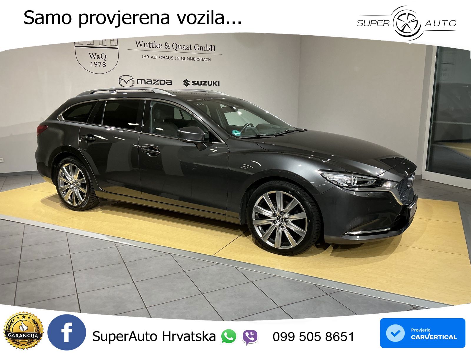Mazda 6 Sport Combi 2.5 SKYACTIV-G (194 KS) SKYACTIV-Drive LED+GR SJED+ACC